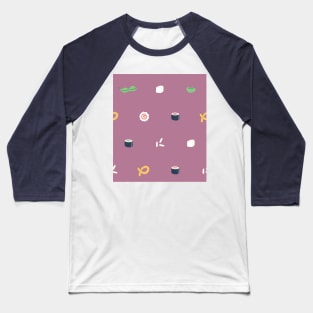 Tiny Sushi elements Baseball T-Shirt